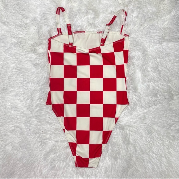 New Solid & Striped x Re/Done The Malibu Checkered Swimsuit Size XS - Picture 3 of 5